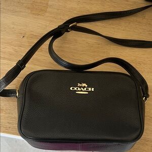 Coach Black Leather Shoulder Bag